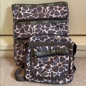 LeSportsac Pebble Bundle Two Crossbody Bags
